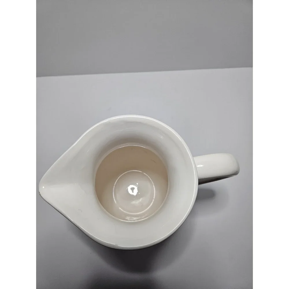 Teleflora Gift Ceramic Water Pitcher Hand Painted Fall Oak Leaves Berries White